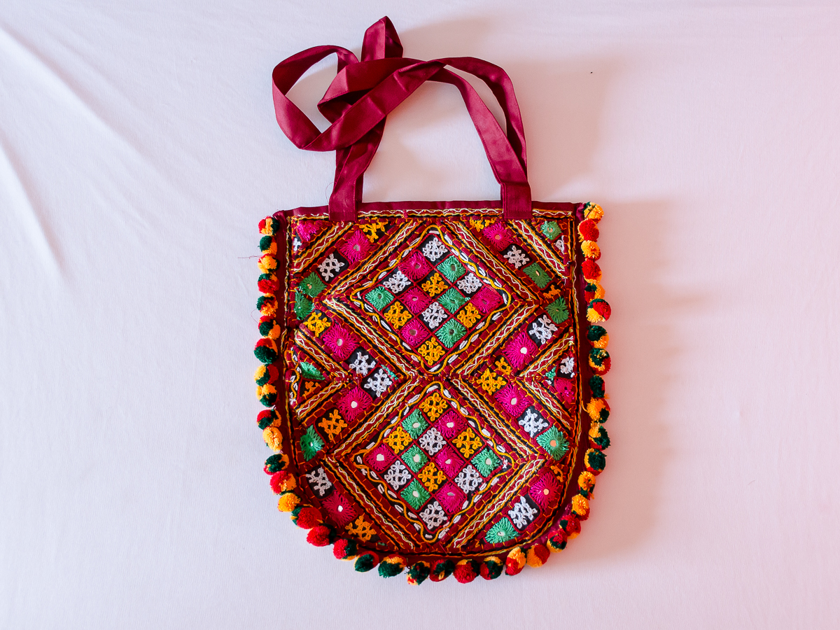 Antique Handmade Purse Handbag Hand Beaded & Hand Embroidered Flowers -  Ruby Lane