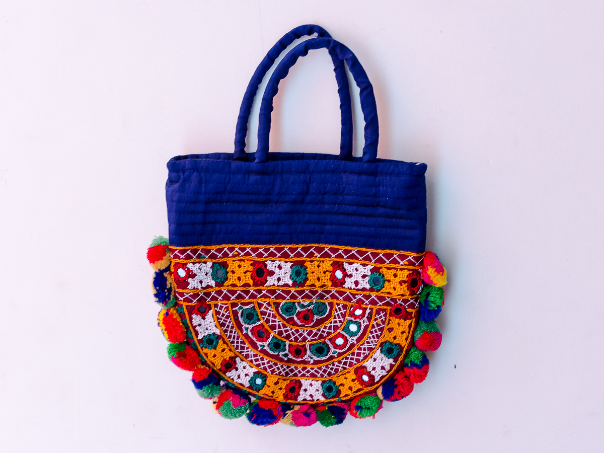 Handmade Trendy Kutch Embroidered Totes #53544 | Buy Trendy Handbags Online