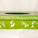 Warli Painting Box Tissue Holder