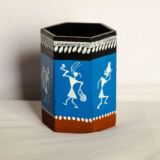 Warli Pen Stand – Blue