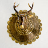 Dhokra Art Deer Head Wall Hanging