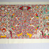 Madhubani/ Mithila Painting Wall Hanging ( Kobar Design)