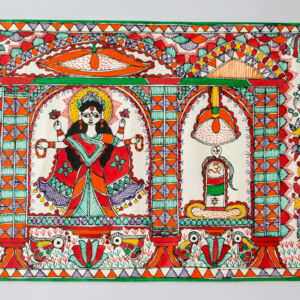 Mithila/Madhubani Painting on Canvas Paper Roll (Gauri Puja)