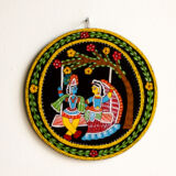 Unique Wall Hanging Tikuli art painting of Bihar – Set of 2 Paintings (Circular)